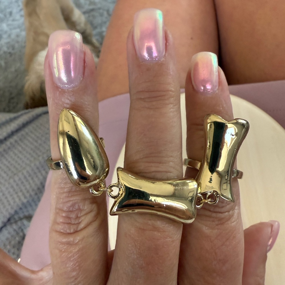 Elegant Gold Ring Trio